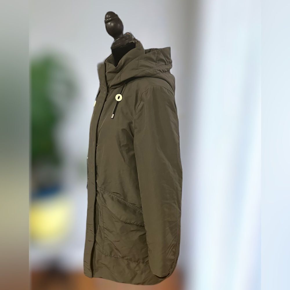 Zara Outerwear Hooded Winter Snow Ski Quilted Parka Size M - Picture 9 of 16